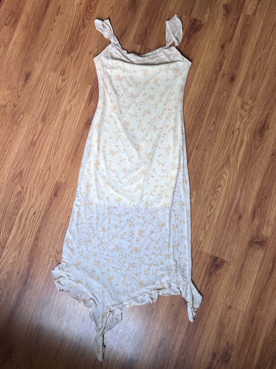 KIRIOUS LOS ANGELES Dresses & Skirts - NEW Cream + Pale Yellow Floral Delicate Boho Dress